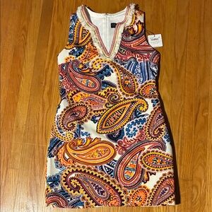 Laundry By Shelli Segal Multicolor Paisley Mini Dress
